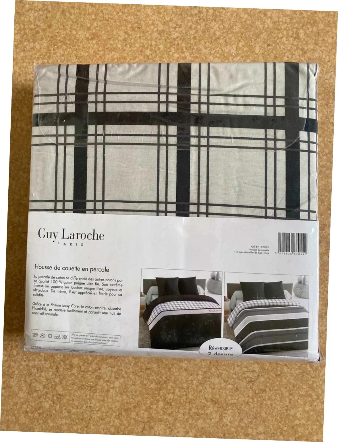 Duvet cover set with 2 pillowcases + percale / Guy Laroche 240x220 – photo 3